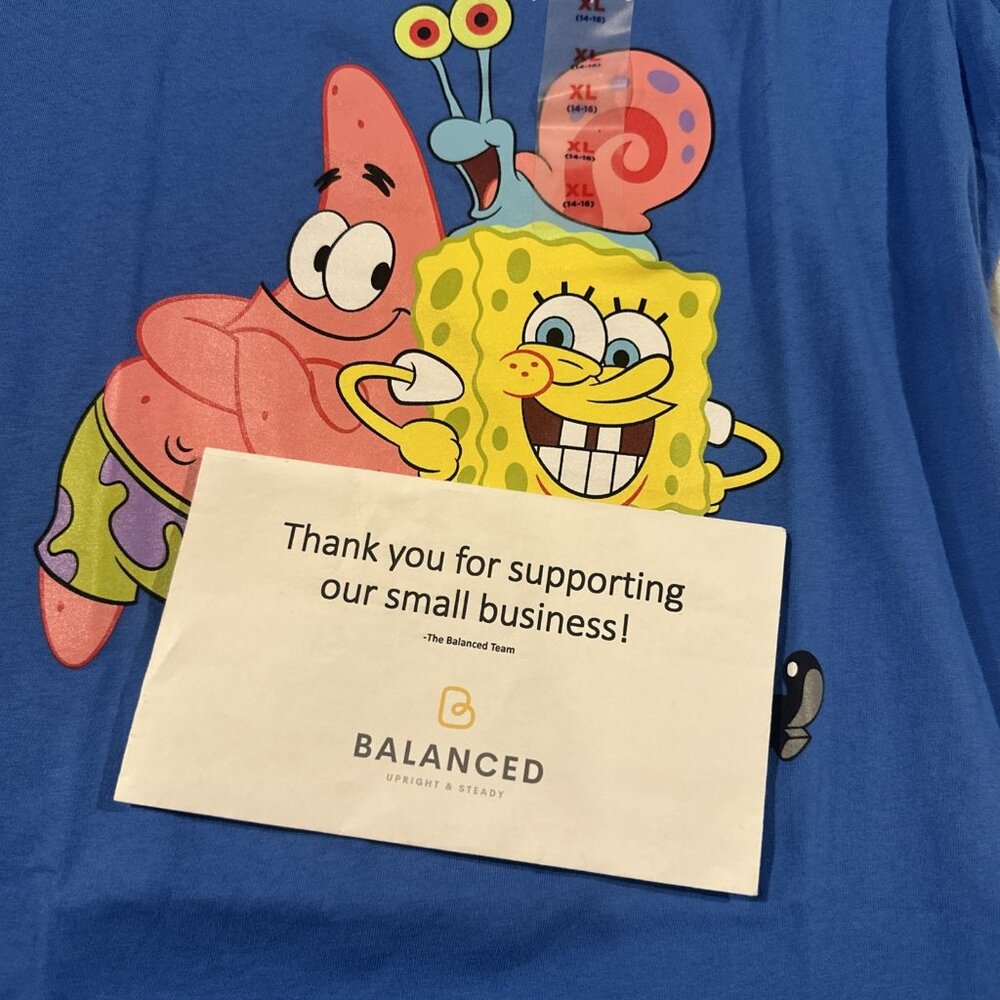 Old Navy boys Sponge Bob Square Pants Tee NWT XL 14-16 The Gang - Picture 7 of 7